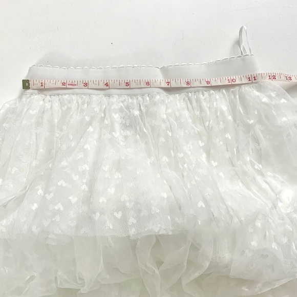 SHEIN Wide Waist Frill Trim Layered Tulle Skirt - Picture 8 of 10